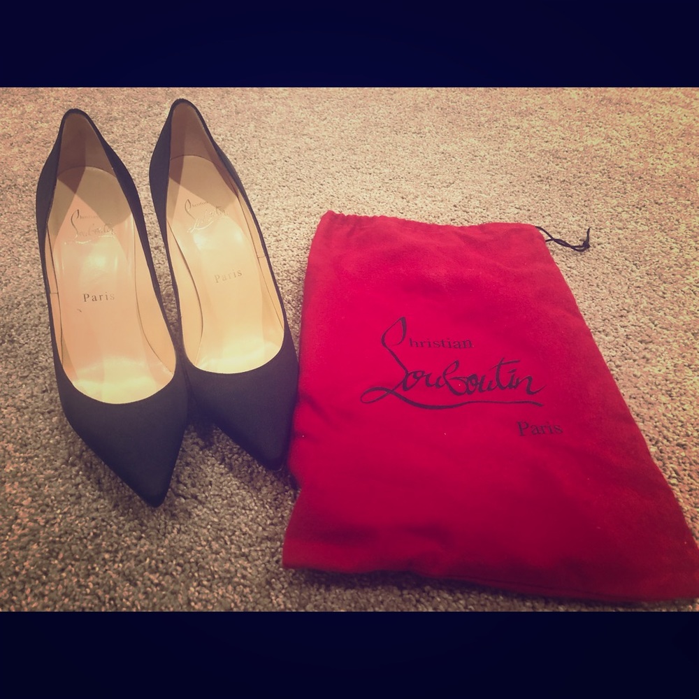 Authentic Christian Louboutin Satin Shoes